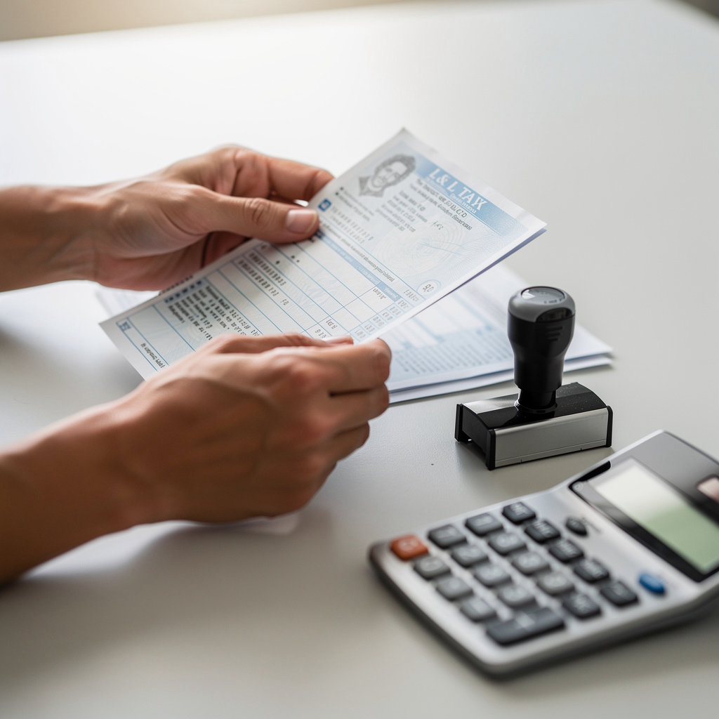 L & L Tax Services IRS acceptance agent reviewing tax documents for ITIN verification in La Mesa